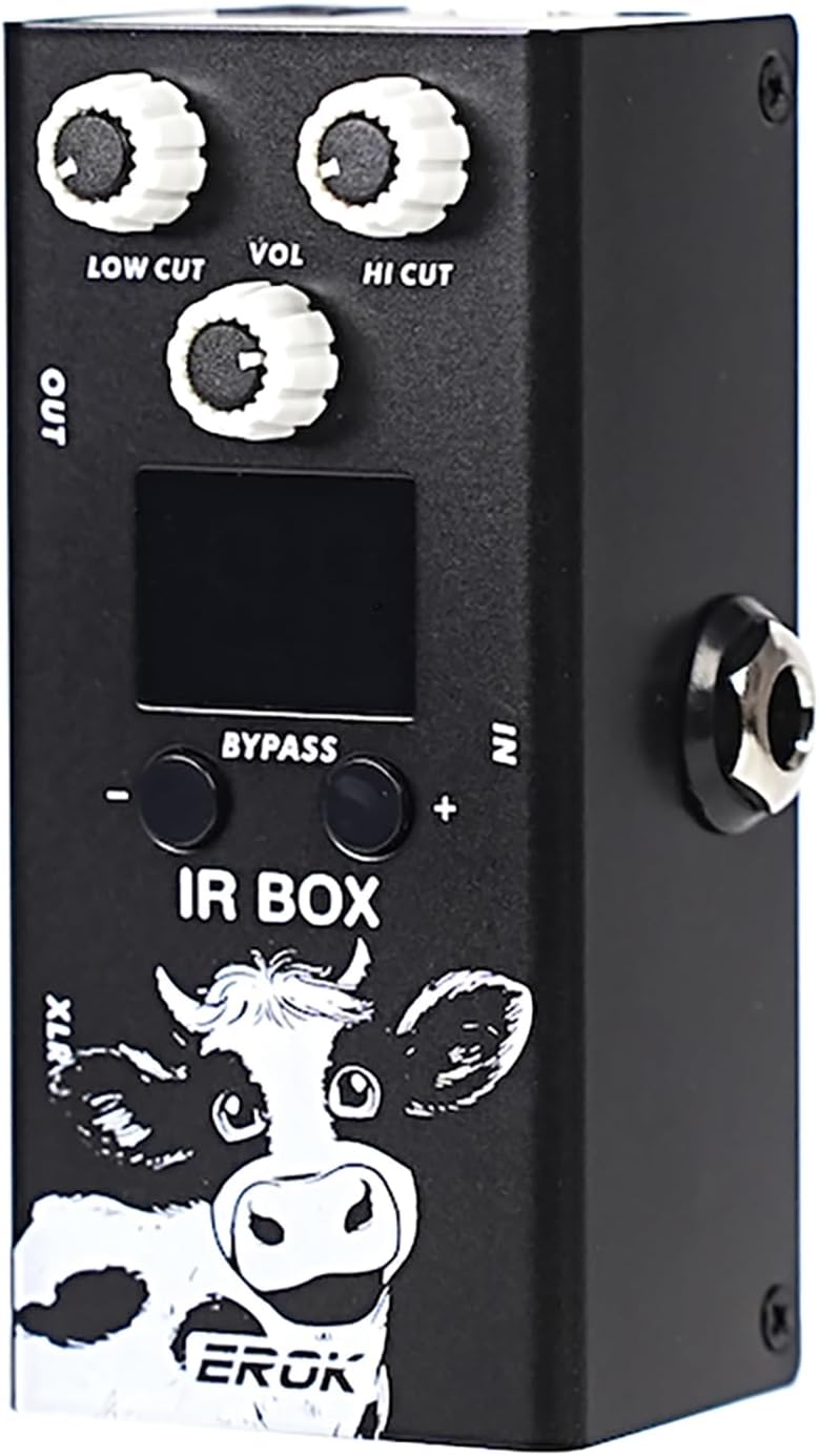 EROK Speaker Cabinet Simulator Pedal with IR Loader, 9-Band EQ & 32 Presets - Guitar/Bass Impulse Response Processor, Third-Party IR Files Support, Studio/Stage Use - Image 1